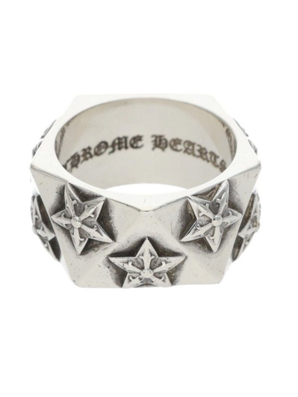 Chrome Hearts Pentagon Star Silver Ring